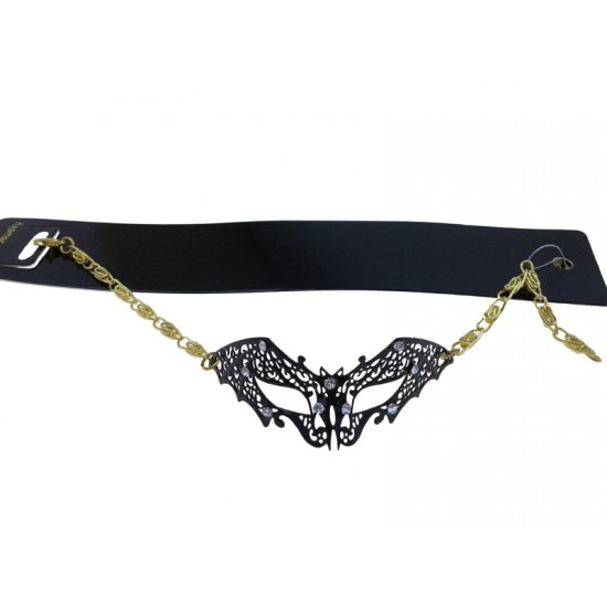 Black & White Mini Lace Mask Necklace