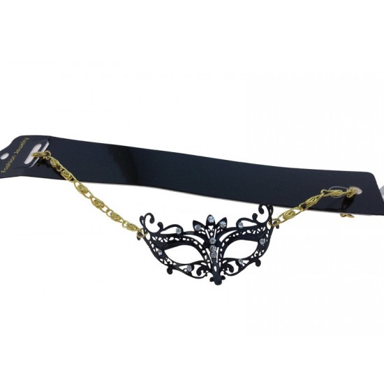 Black & White Mini Lace Mask Necklace