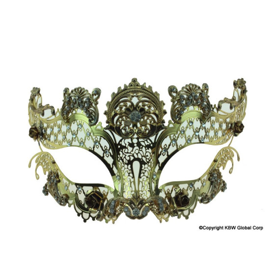 Gold Luxury Laser Cut Mask