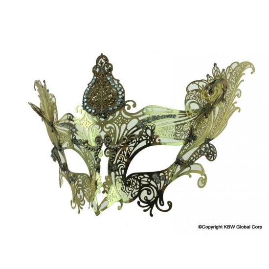 Gold Luxury Laser Cut Mask