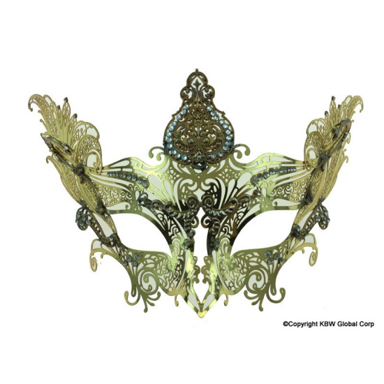 Gold Luxury Laser Cut Mask