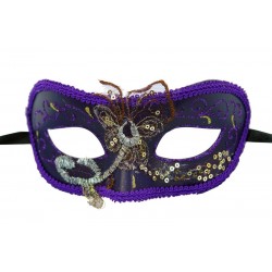 Ivory Butterfly Half Face Mask