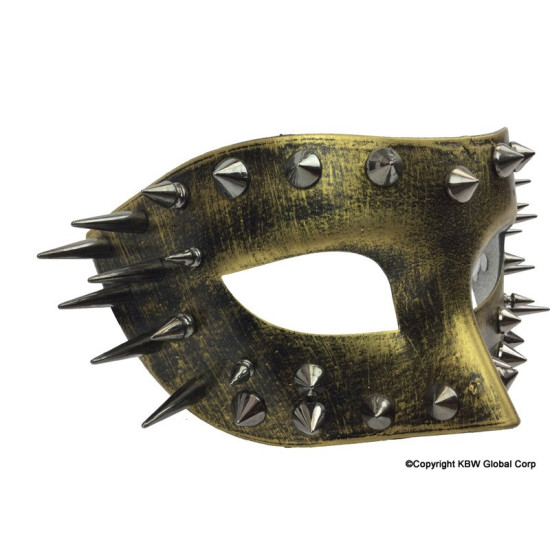 Gold Spikes Half Face Mask Gold Spikes Half Face Mask
