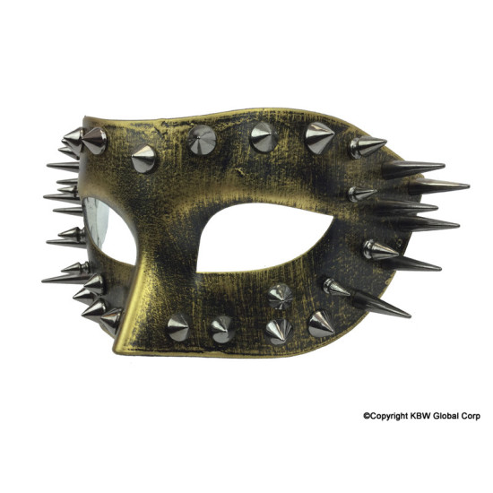 Gold Spikes Half Face Mask Gold Spikes Half Face Mask