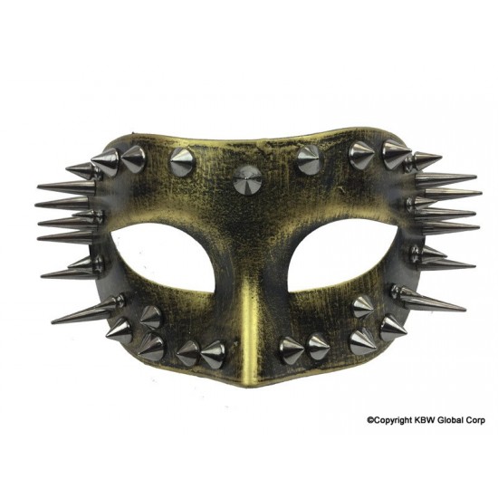 Gold Spikes Half Face Mask Gold Spikes Half Face Mask