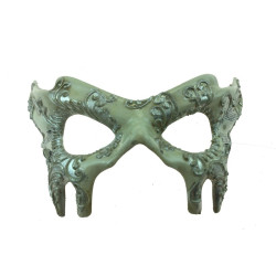 Silver Venetian Music Mask