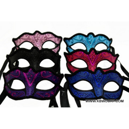Glitter Swirl Masks - Assorted