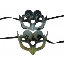 Glitter Heart Masks - Assorted