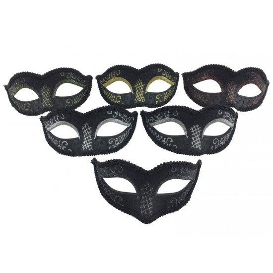Black Lace Masks - Assorted Black Lace Masks - Assorted