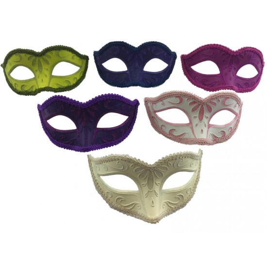 Embossed Satin Masks - Assorted
