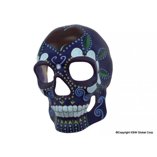 Purple Sugar Skull Mask
