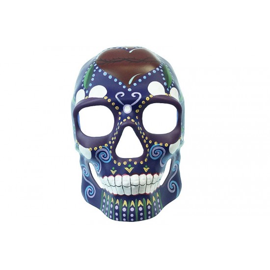 Purple Sugar Skull Mask