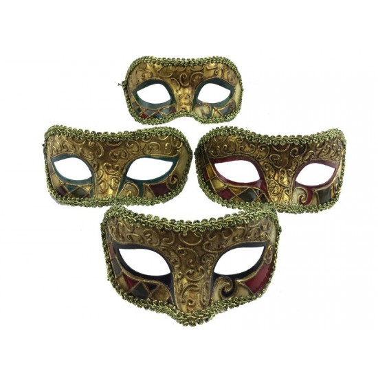Baroque Gold Filigree Mask - Assorted Baroque Gold Filigree Mask - Assorted