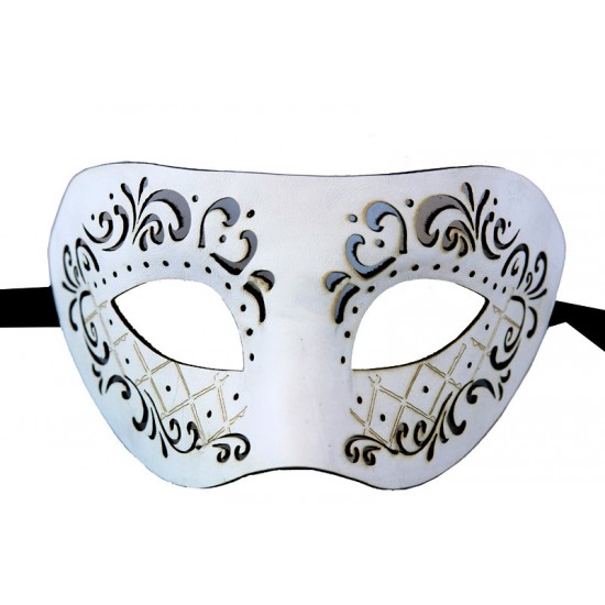 White Leather Mask