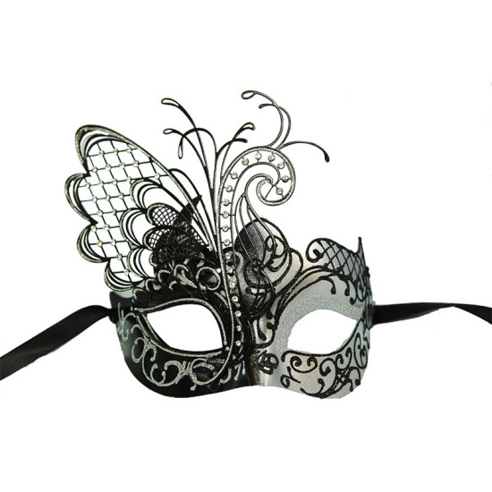 Black & Silver Butterfly Mask Black & Silver Butterfly Mask