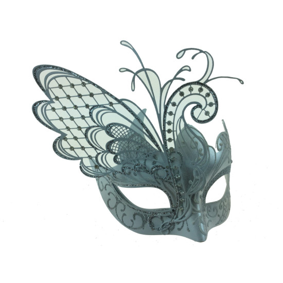 Silver Butterfly Mask