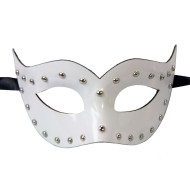 White Studded Cat Mask