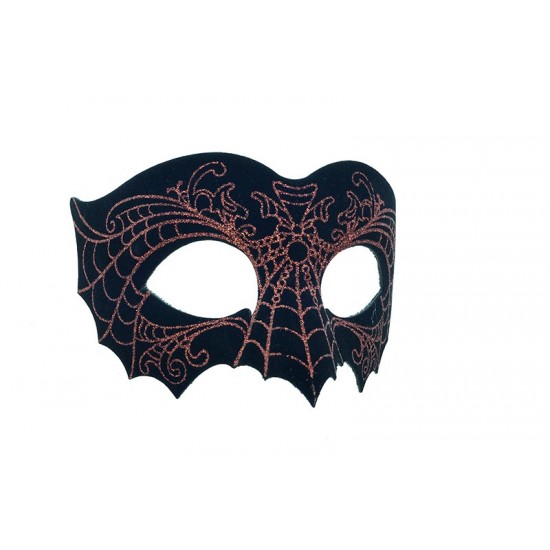 Red Spider Web Glitter Mask Red Spider Web Glitter Mask