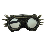 Gold Steampunk Goggles with Spikes