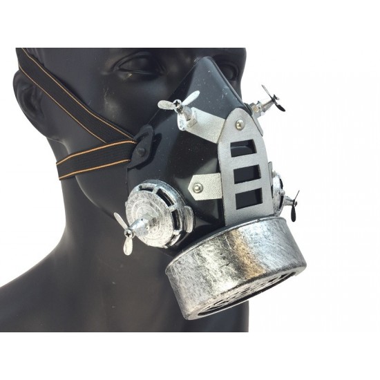 Silver Gothic Propeller Gas Mask Silver Gothic Propeller Gas Mask