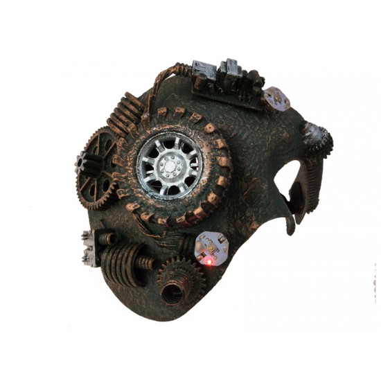 Copper Steampunk Machine Gear Mask Copper Steampunk Machine Gear Mask
