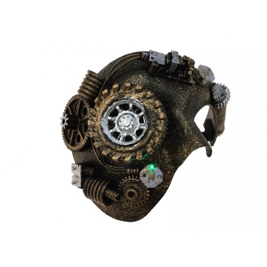 Copper Steampunk Machine Gear Mask