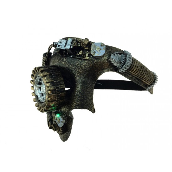 Copper Steampunk Machine Gear Mask