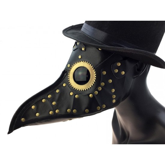 Black Studded Plague Mask Black Studded Plague Mask