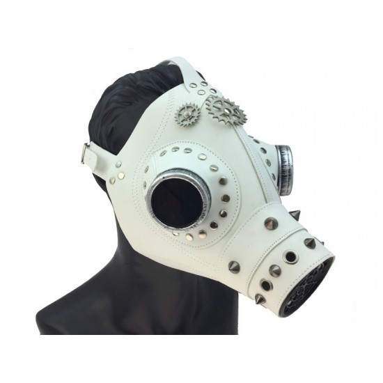 White Spiked Plague Gas Mask White Spiked Plague Gas Mask
