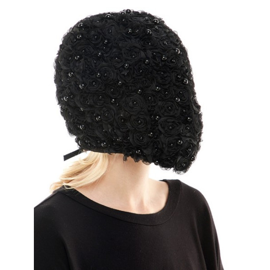 Black Rose Mask Hood Black Rose Mask Hood