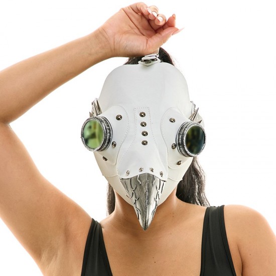 White Spiked Plague Mask White Spiked Plague Mask