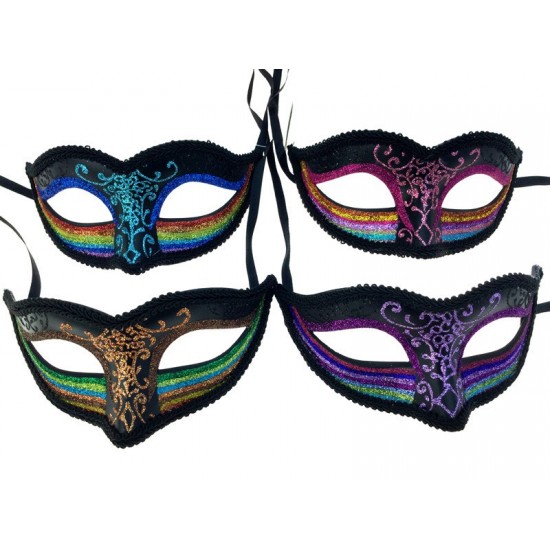 Black Rainbow Mask - Assorted