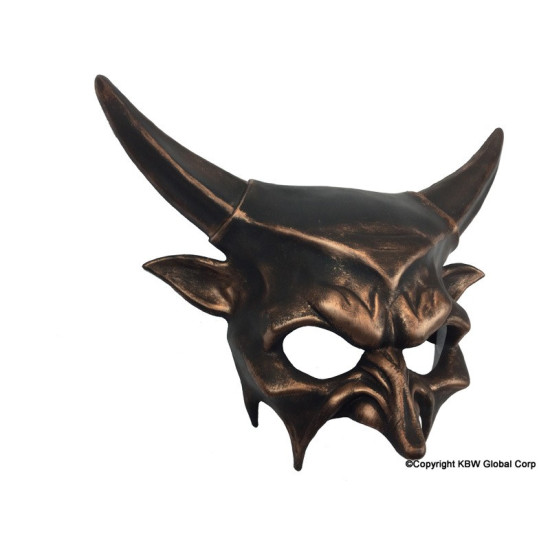 Copper Bull Horns Demon Mask Copper Bull Horns Demon Mask