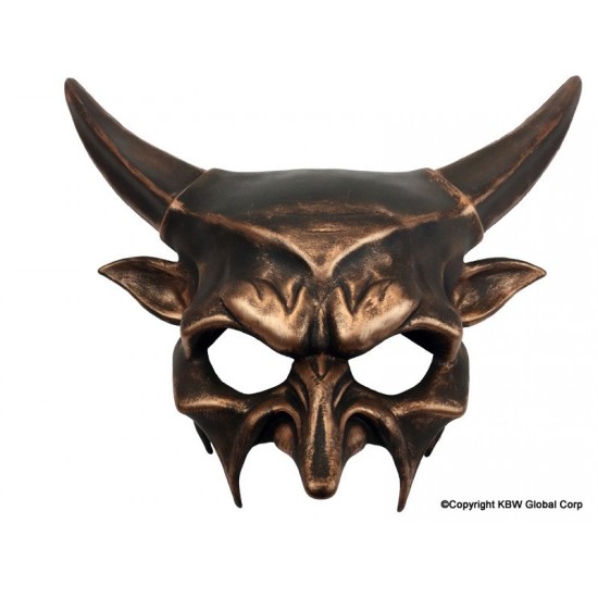 Copper Bull Horns Demon Mask Copper Bull Horns Demon Mask