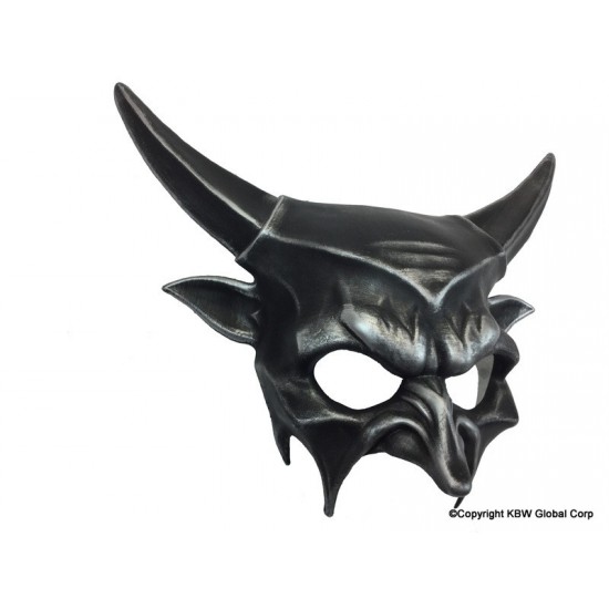 Silver Bull Horns Demon Mask Silver Bull Horns Demon Mask