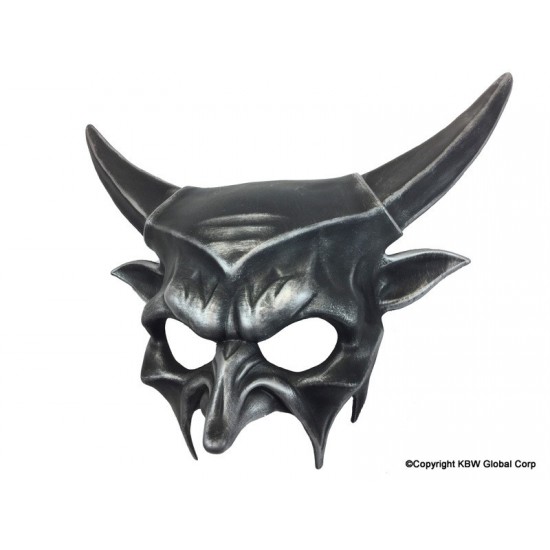 Silver Bull Horns Demon Mask Silver Bull Horns Demon Mask