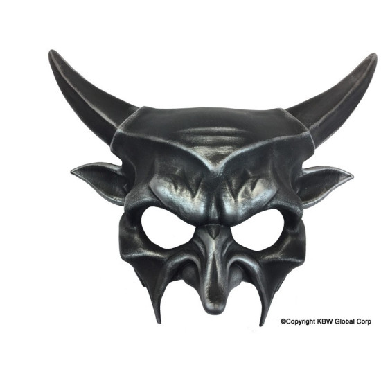 Silver Bull Horns Demon Mask Silver Bull Horns Demon Mask