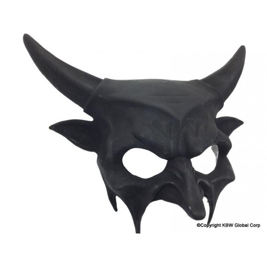 Black Bull Horns Demon Mask Black Bull Horns Demon Mask