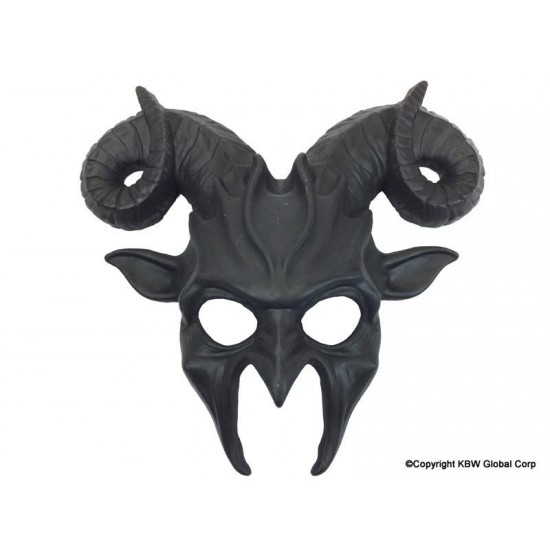 Black Ram Horn Demon Mask Black Ram Horn Demon Mask