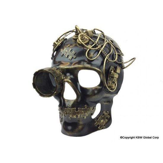 Gold Steampunk Skull Mask Gold Steampunk Skull Mask
