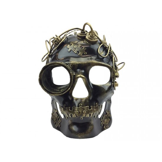 Gold Steampunk Skull Mask Gold Steampunk Skull Mask