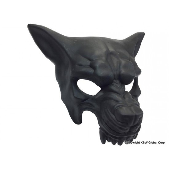 Black Demon Wolf Mask