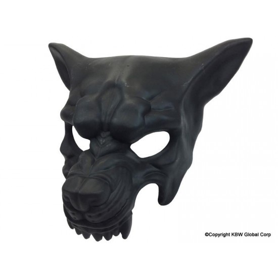 Black Demon Wolf Mask