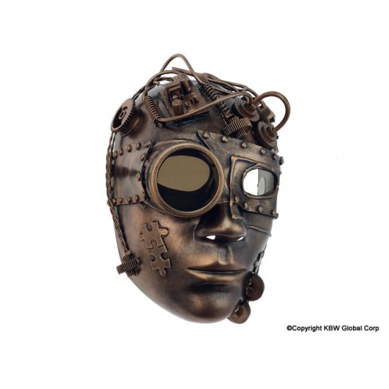 Bronze Steampunk Mech Mask