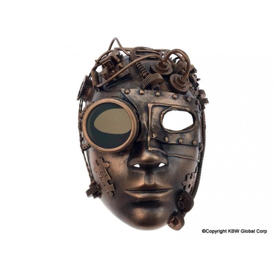 Bronze Steampunk Mech Mask