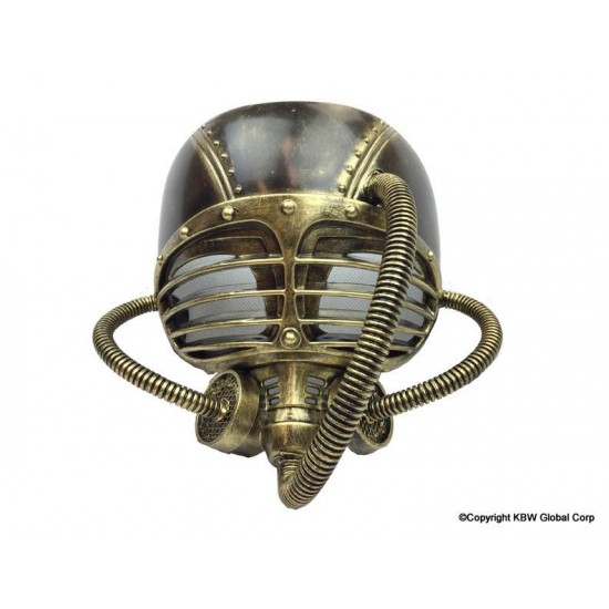 Gold Gas Warrior Mask Gold Gas Warrior Mask