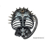 Silver Spiked Gas Warrior Mask Silver Spiked Gas Warrior Mask