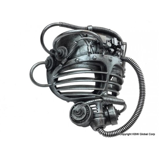 Silver Brass Coil Steampunk Mask Silver Brass Coil Steampunk Mask