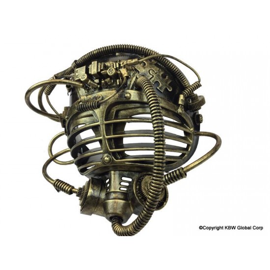 Gold Brass Steampunk Mask Gold Brass Steampunk Mask