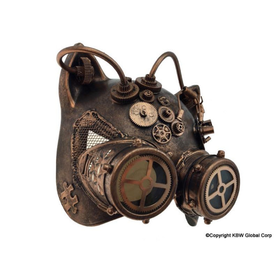 Bronze Cat Steampunk Goggle Mask Bronze Cat Steampunk Goggle Mask